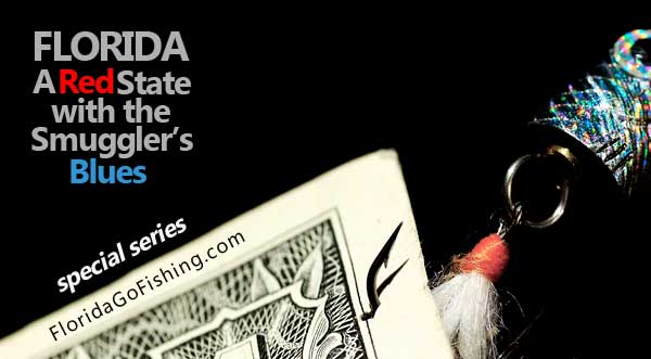 special series ad showing fish hook in dollar bill