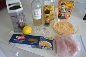 Ingredients for Fish Picatta recipe