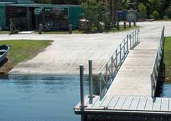 Boat launch ramp