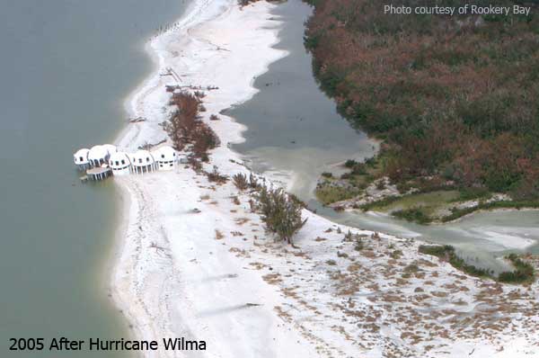 aerial view of the abandoned dome house on cape romano in southwest florida