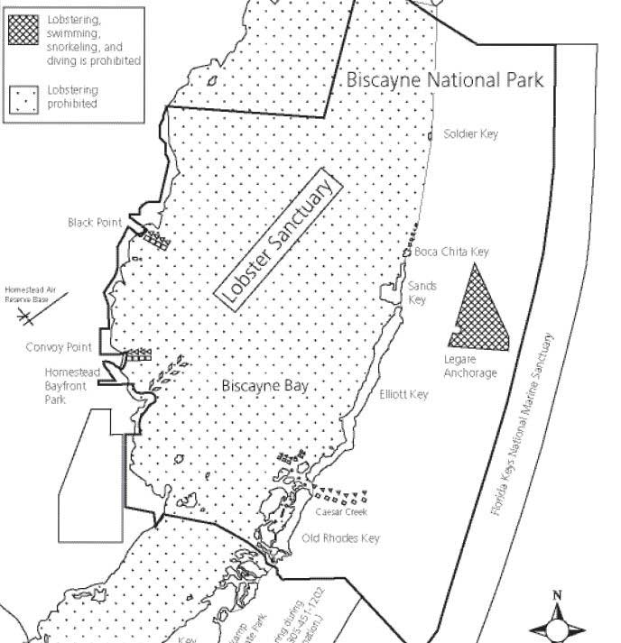 chart of biscayne national park