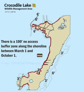 Crocodile Lake National Wildlife Refuge area diagram