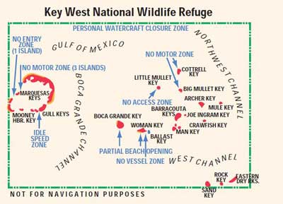 Key West wildlife management refuge diagram