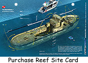 Thunderbolt ship drawing underwater