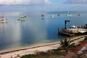 Sailboats in the harbor of Garden Key