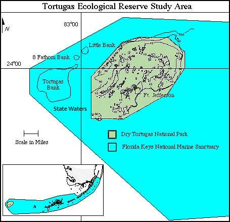 Diagram of Tortugas Bank