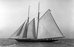 Half Moon sailing yacht