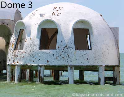 dome house 3 has love initials carved over window