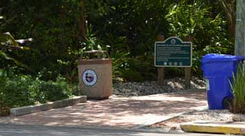 Entrance to the beach at 21st st and gordon ave