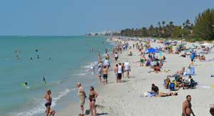 Beach view north of the pier