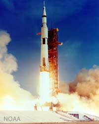 Apollo 11 taking off