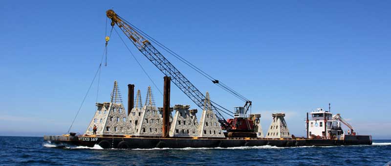 barge full of new super reefs