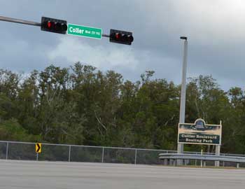 collier county boat park and street signal