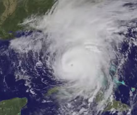 satellite view of hurricane irma over the state of florida