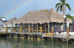 Pelican Bend Tiki from the water