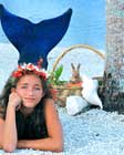 little miss mermaid with bunny