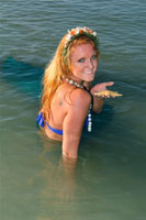 pretty blond mermaid